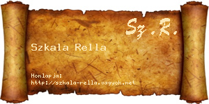 Szkala Rella névjegykártya